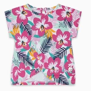 Floral Pink Kids Short Sleeve Tee